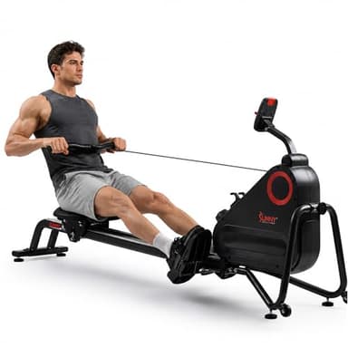 Sunny Health & Fitness Smart Dual-Rail Rower rowing machine